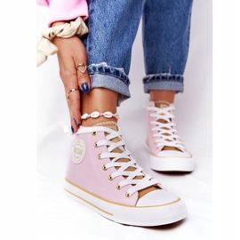 Zapatillas altas para mujer Big Star HH274447 Rosa rosado 6