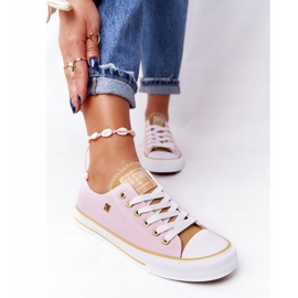Zapatillas de mujer clásicas Big Star HH274455 Rosa rosado 3