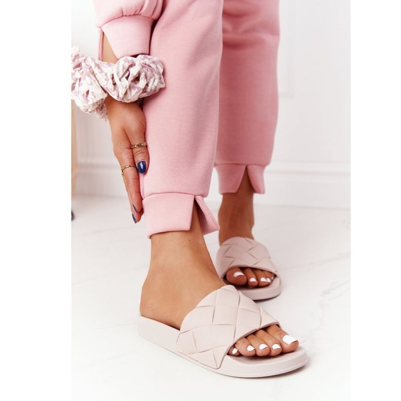 PS1 Pantuflas de Goma Beige para Mujer Let's Swim marrón 1