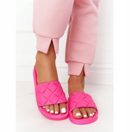 PS1 Pantuflas Goma Mujer Fucsia Let's Swim rosado 1