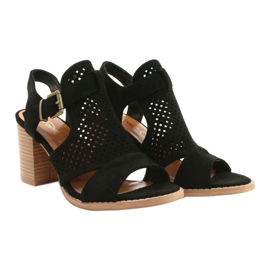 Evento Sandalias Mujer Caladas Negras 21SD35-3581 negro 3