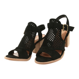 Evento Sandalias Mujer Caladas Negras 21SD35-3581 negro 1