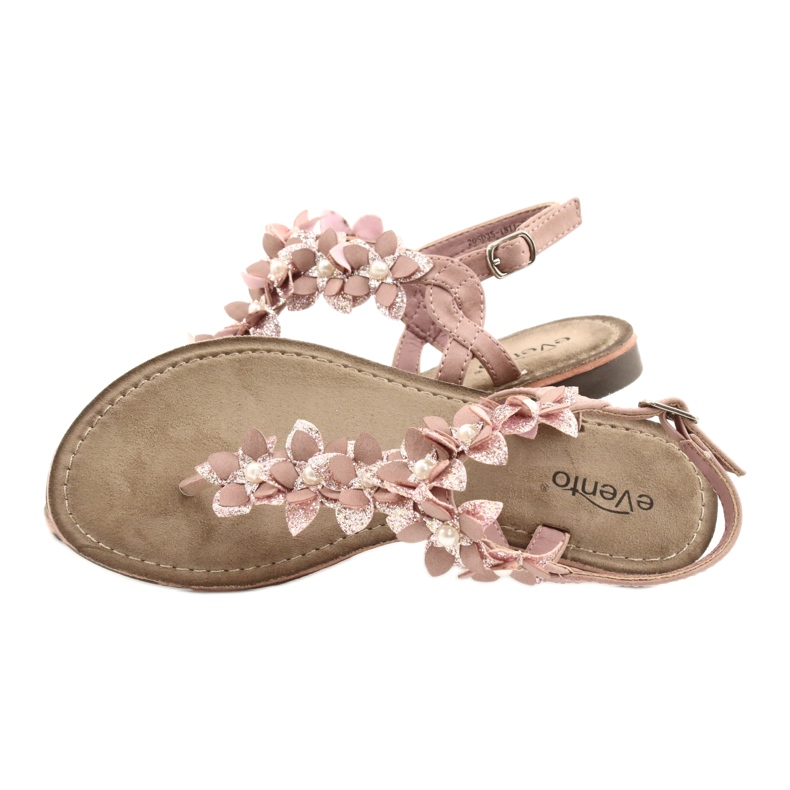 Evento Sandalias de mujer con una perla 20SD35-1811 rosa 3