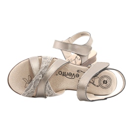 Evento Sandalias de cuero cómodas 20SD20-2174 Bronce beige marrón multicolor 4