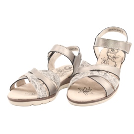 Evento Sandalias de cuero cómodas 20SD20-2174 Bronce beige marrón multicolor 1