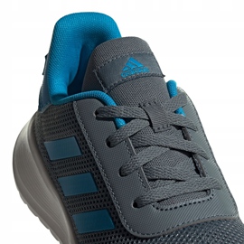 Zapatillas Adidas Tensaur Run K para niños gris-azul FY7289 5