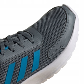 Zapatillas Adidas Tensaur Run K para niños gris-azul FY7289 4