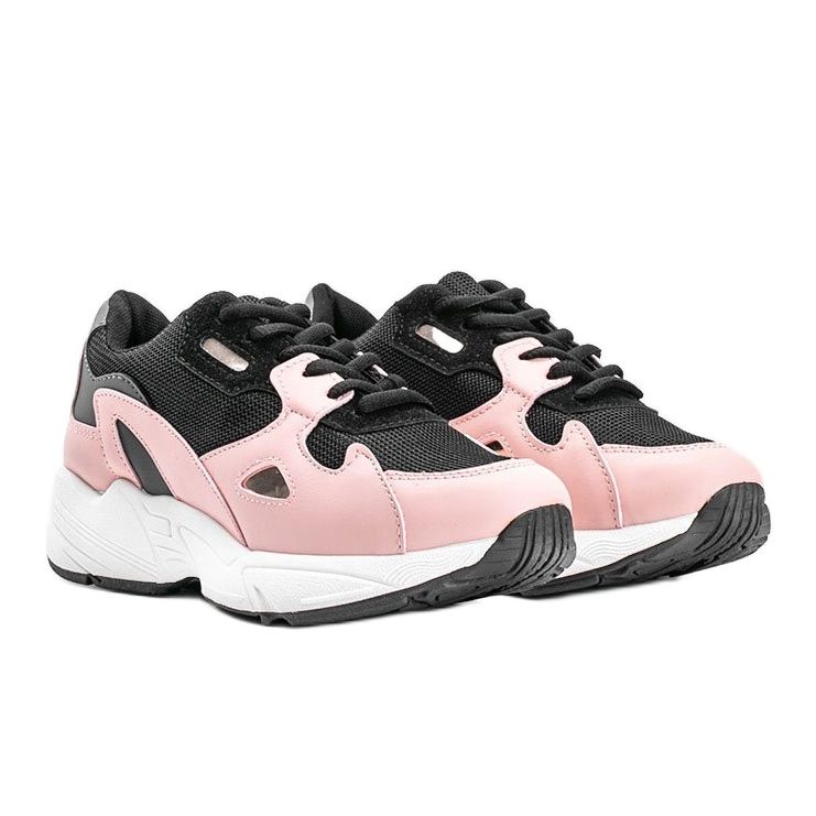 Zapatillas de mujer Kendall en negro y rosa rosado 1