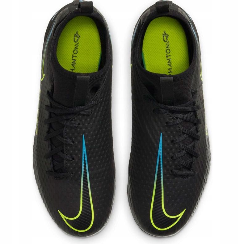 Zapatillas de fútbol Nike Phantom Gt Academy Df FG / MG Junior CW6694 090 negro negro 1