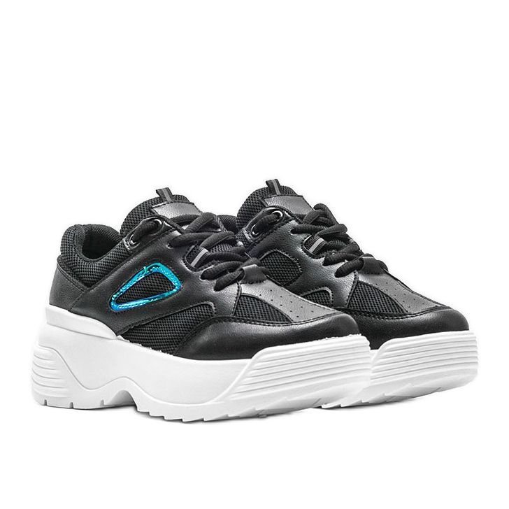 Zapatillas negras con suela gruesa Jaida negro 1