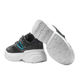 Zapatillas negras con suela gruesa Jaida negro 2