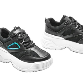 Zapatillas negras con suela gruesa Jaida negro 3