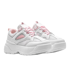 Deportivas blancas con suela gruesa Jaida blanco 1
