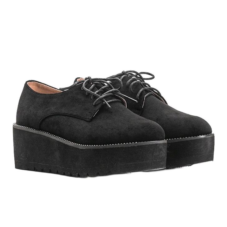 Zapatos casual mujer Amani negros 1