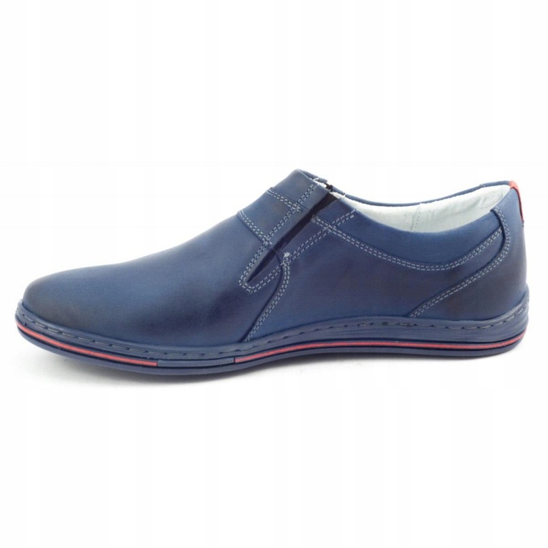 Polbut Zapatos Brogues para Hombre Piel 362 Azul Marino 1