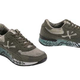 Zapatillas de hombre omarion khaki multicolor verde 2
