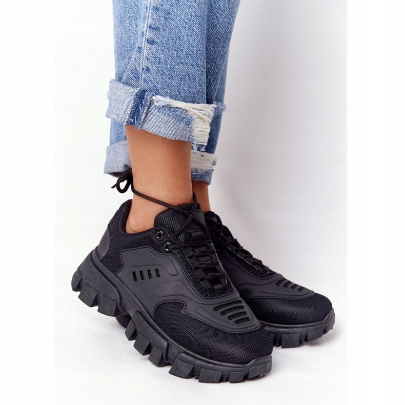 Zapatillas De Mujer Negras Con Suela Grande Negra New York negro 2 Zapatillas De Mujer Negras Con Suela Grande Negra New York negro 2