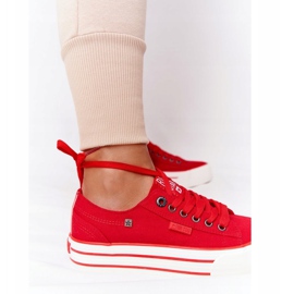 Zapatillas de mujer On the Big Star HH274053 Red platform rojo 4