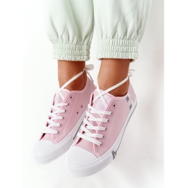 Zapatillas de mujer clásicas Big Star HH274110 Light Pink rosado 3