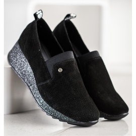 Filippo Zapatos de brocado de piel negro 3