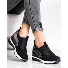 Zapatos sin cordones VINCEZA negro 3