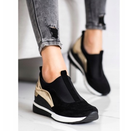 Zapatos sin cordones VINCEZA negro 4