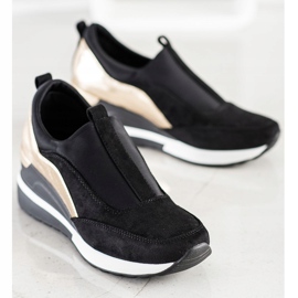 Zapatos sin cordones VINCEZA negro 3