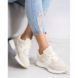 SHELOVET Zapatillas beige marrón 5
