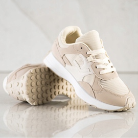 SHELOVET Zapatillas beige marrón 2
