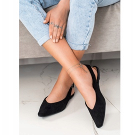 Seastar Zapatos de tacón con tacón descubierto negro 3