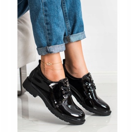S. BARSKI Zapatos lacados negros 4