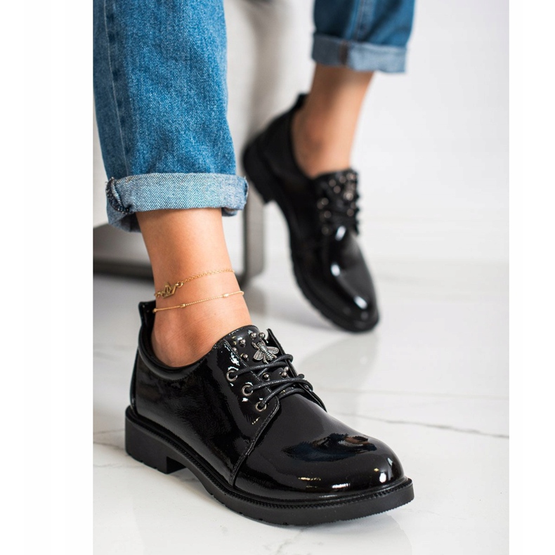 S. BARSKI Zapatos lacados negros 1