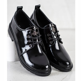 S. BARSKI Zapatos lacados negros 2