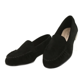 Sergio Leone Mocasines mujer ante negro MK722 2