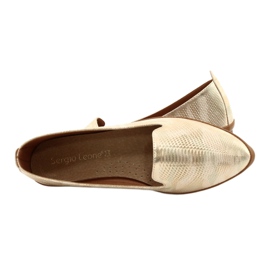 Sergio Leone bailarina señores beige/oro MK700 5