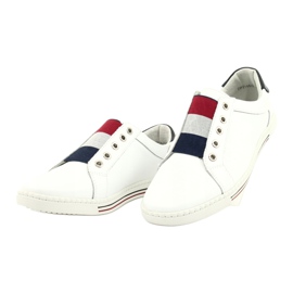 Filippo Zapatillas de cuero con estilo DP2155 / 21 WH blanco rojo azul marino 1 Filippo Zapatillas de cuero con estilo DP2155 / 21 WH blanco rojo azul marino 1