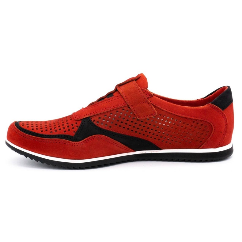 Polbut Zapato casual hombre piel 2102 / 2L rojo 1