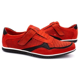 Polbut Zapato casual hombre piel 2102 / 2L rojo 5