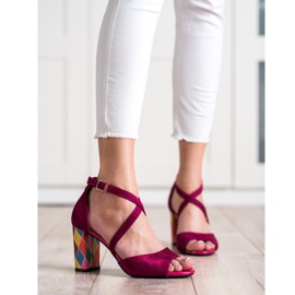 Zapatos de salón Sergio Leone de moda rosa 1