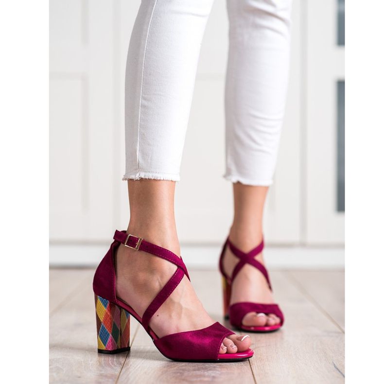 Zapatos de salón Sergio Leone de moda rosado 1