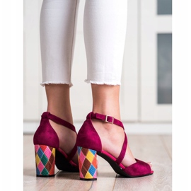 Zapatos de salón Sergio Leone de moda rosa 2