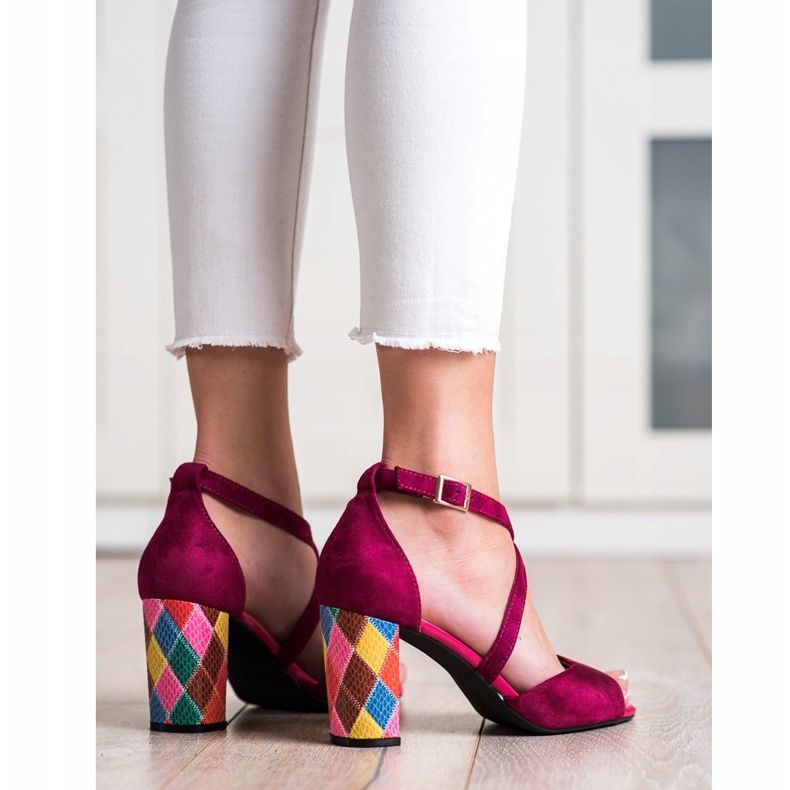 Zapatos de salón Sergio Leone de moda rosado 2