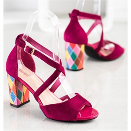 Zapatos de salón Sergio Leone de moda rosado 5