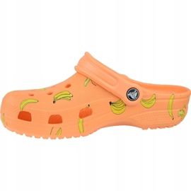 Crocs Classic Vacay Vibes Zueco W 206375-801 naranja amarillo 5