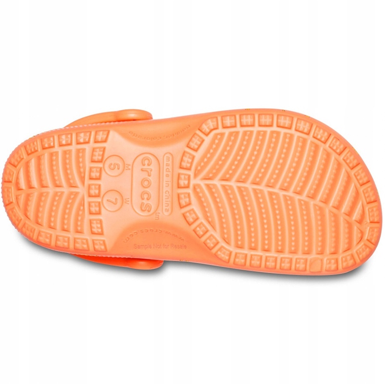 Crocs Classic Vacay Vibes Zueco W 206375-801 naranja amarillo 4
