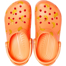 Crocs Classic Vacay Vibes Zueco W 206375-801 naranja amarillo 1