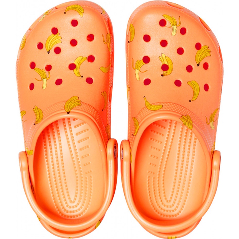Crocs Classic Vacay Vibes Zueco W 206375-801 naranja amarillo 1
