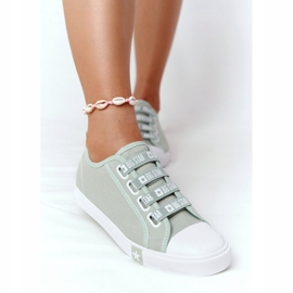 Sneakers de Mujer Big Star HH274097 Verde con puños 4