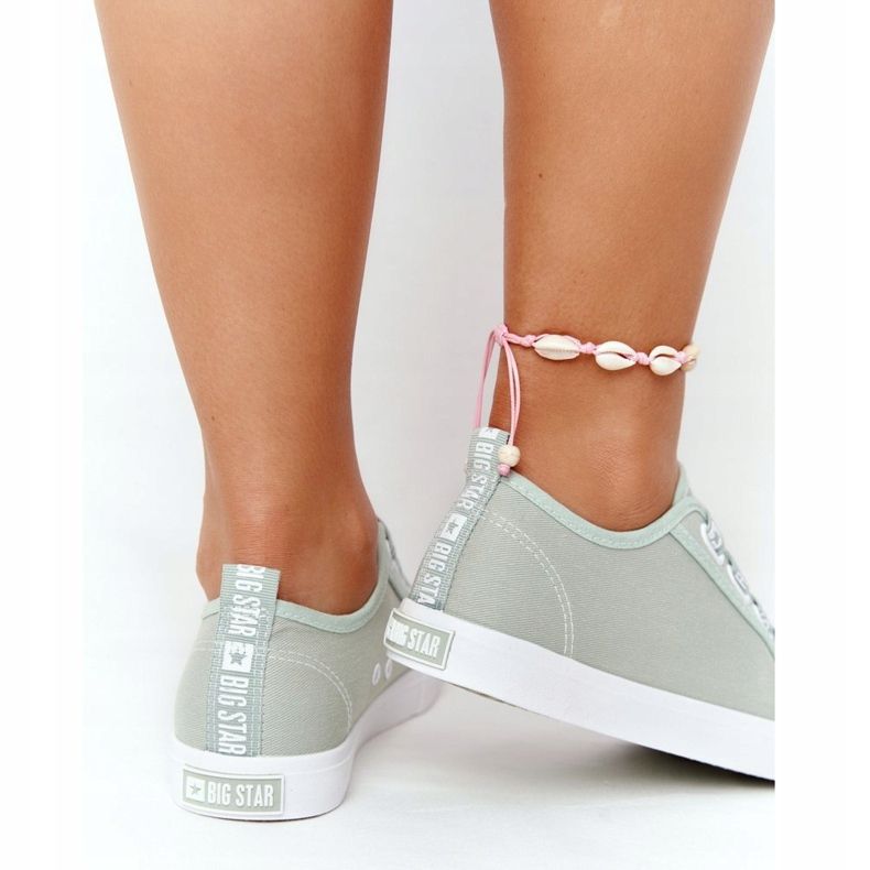 Sneakers de Mujer Big Star HH274097 Verde con puños 2