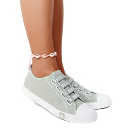 Sneakers de Mujer Big Star HH274097 Verde con puños 3